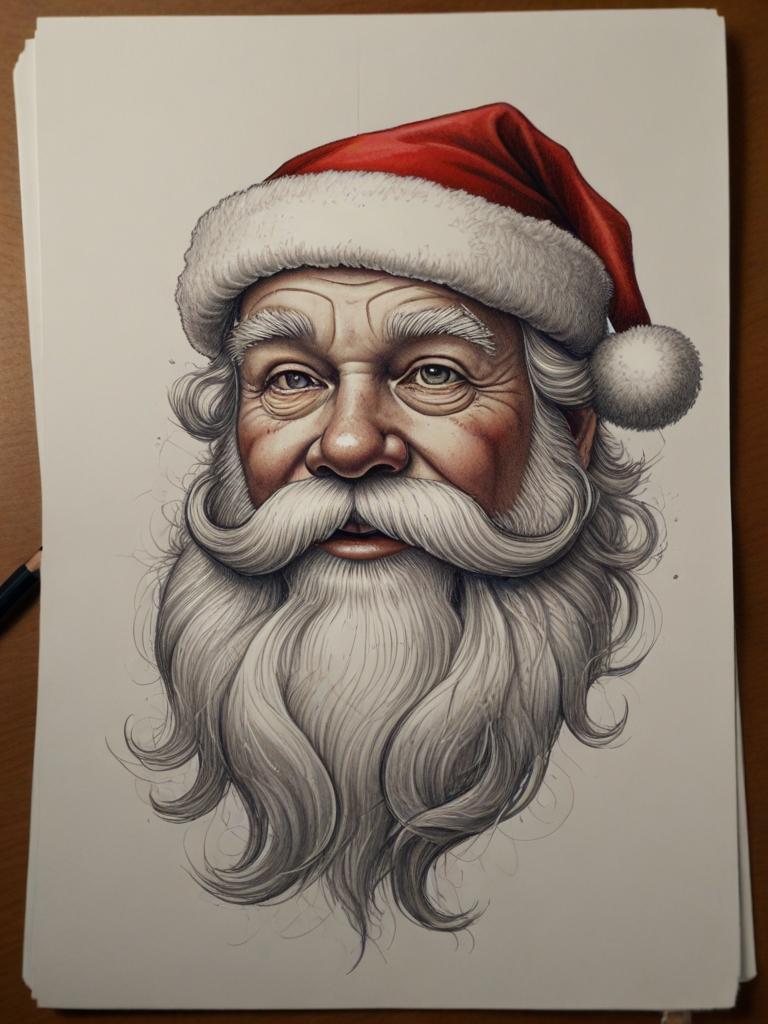 Santa Claus Sketch photo